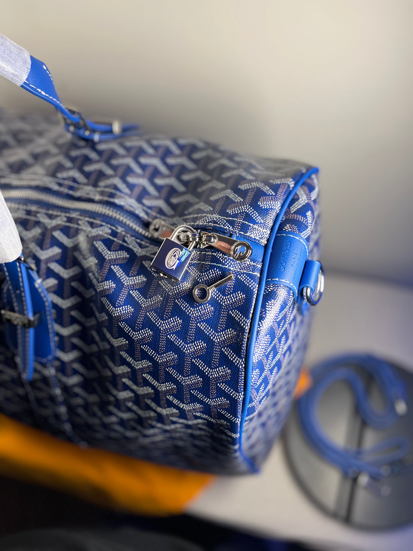 NAVY BLUE GOYARD DUFFLE