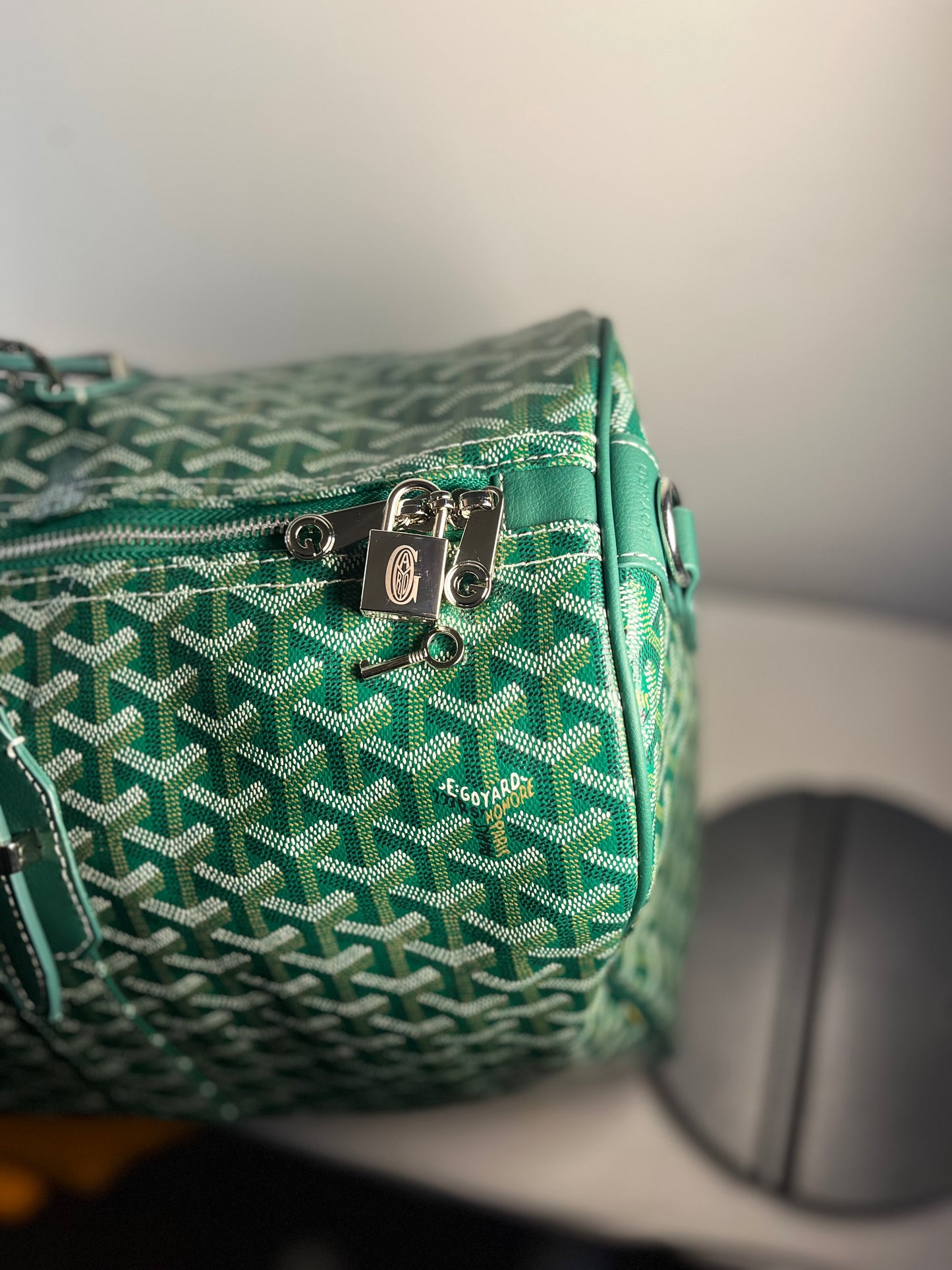 GREEN GOYARD DUFFLE