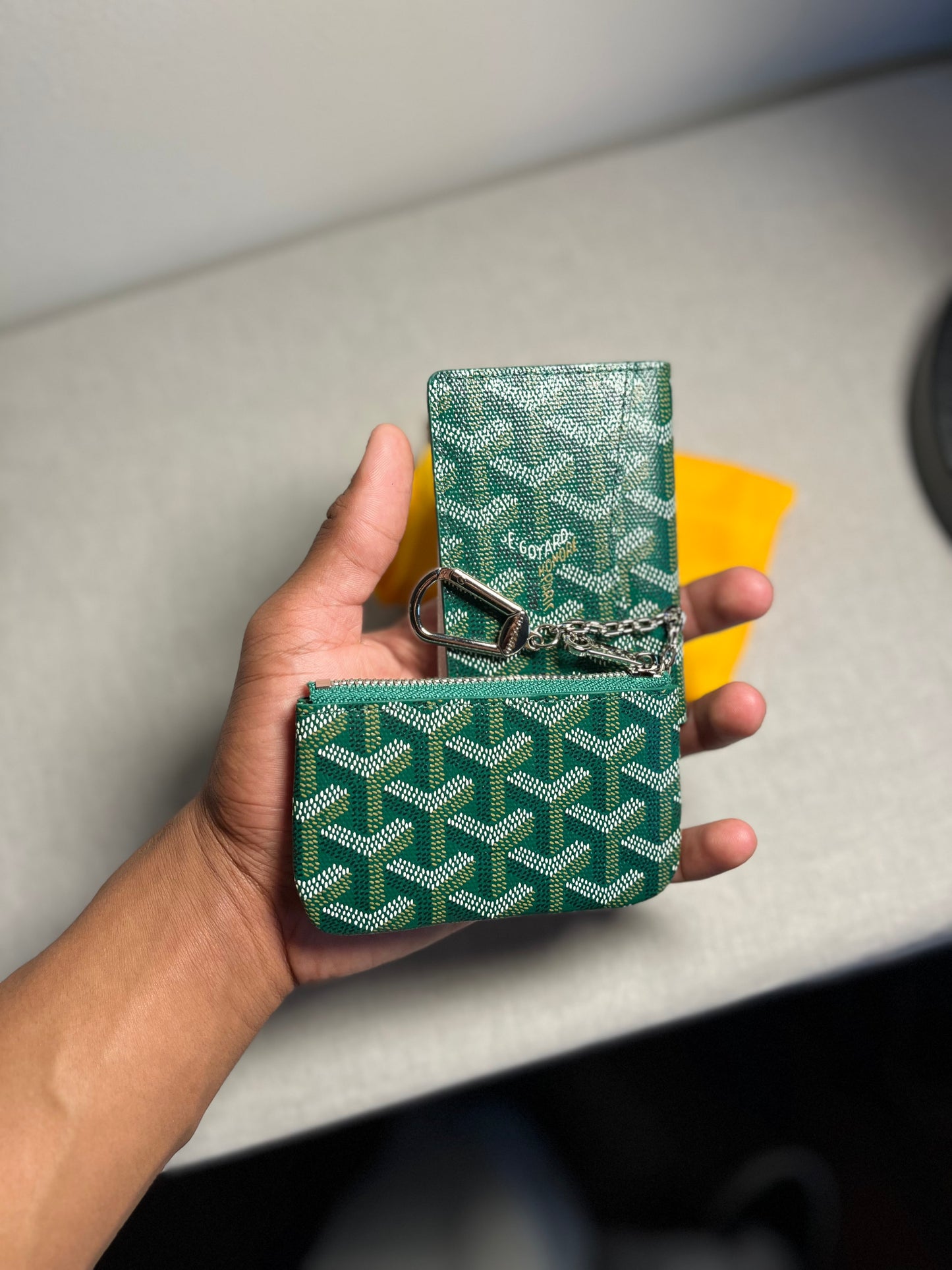 GOYARD WALLET & COIN POUCH