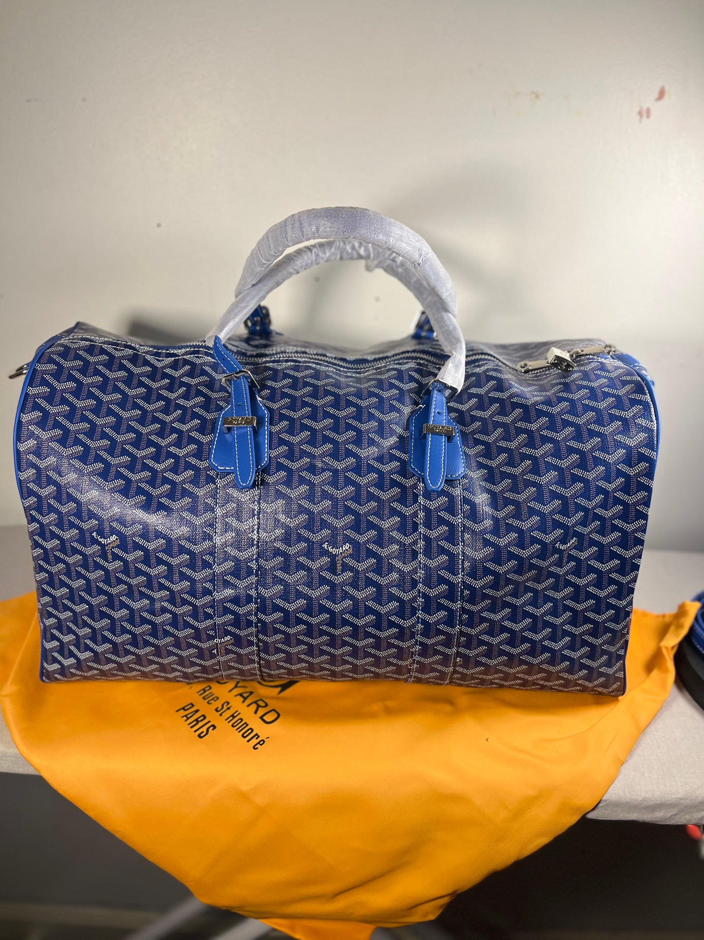 NAVY BLUE GOYARD DUFFLE